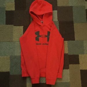 Neon Orange Under Armour Sweatshirt. 🔥🔥💵💵🔥🔥